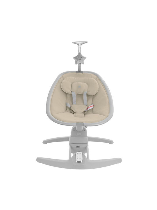 Kikka Boo Electric Baby Relax Side to Side Spinny with Music Beige for Child up to 9kg