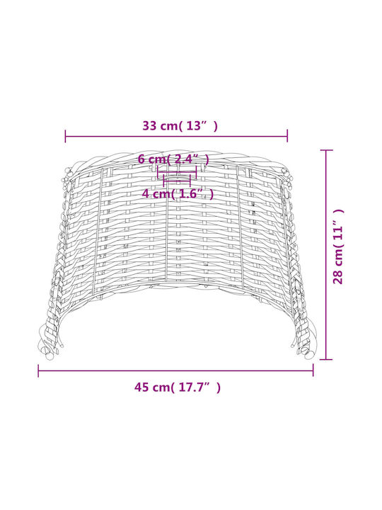 vidaXL Lamp Shade White