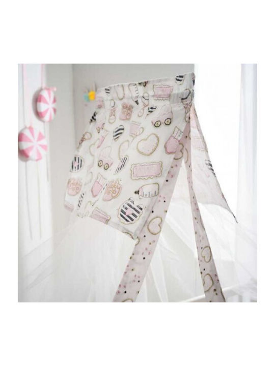 Vesta Home Baby Mosquito Net Crib Pinky White