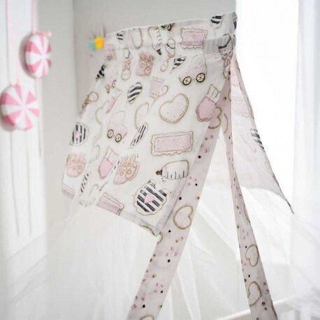 Vesta Home Κουνουπιέρα Κούνιας Pinky Λευκό