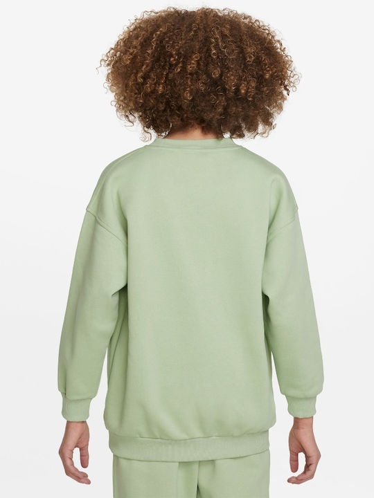 Nike Fleece Kinder Sweatshirt Grün