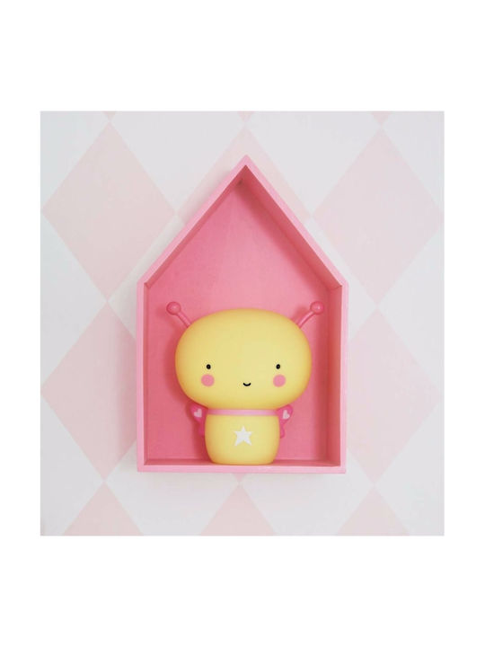 A Little Lovely Company Led Kids Decorative Lamp Butterfly Yellow