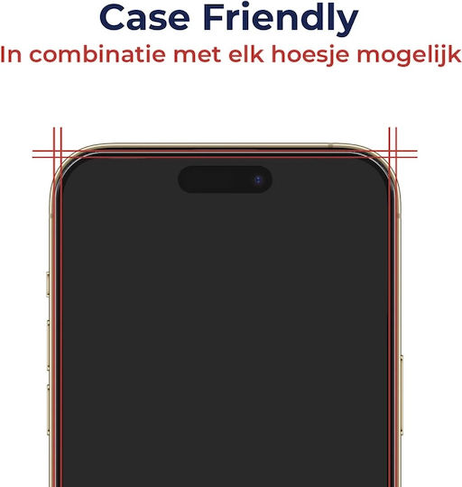 Rosso Full Face Tempered Glass (iPhone 15 Pro Max)