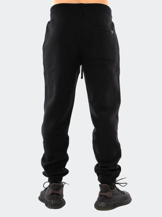 Pantaloni de trening cu Elastic Negru