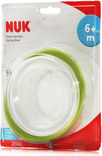 Nuk Baby Food Bowl Easy Learning made of Plastic White White / Blue