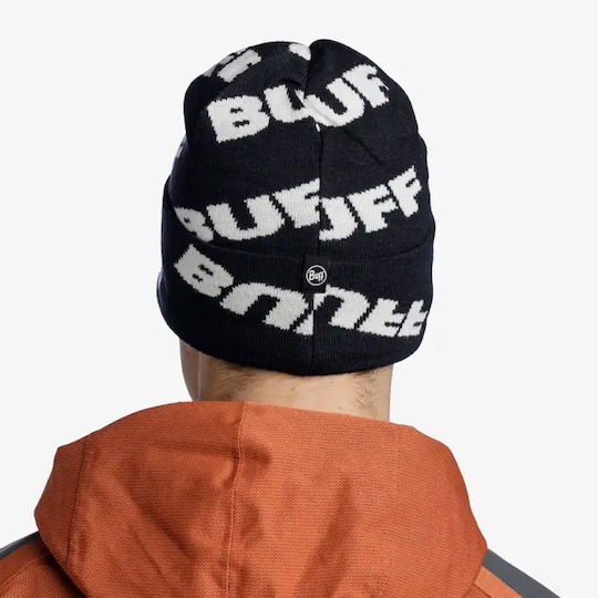 Hido Beanie Unisex Σκούφος Πλεκτός σε Μαύρο χρώμα
