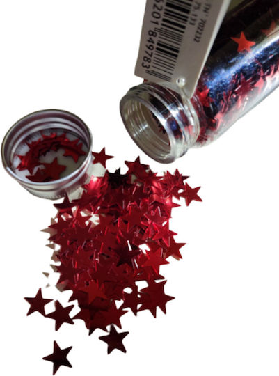 Confetti în Formă de Stea Roșu 50gr 1buc
