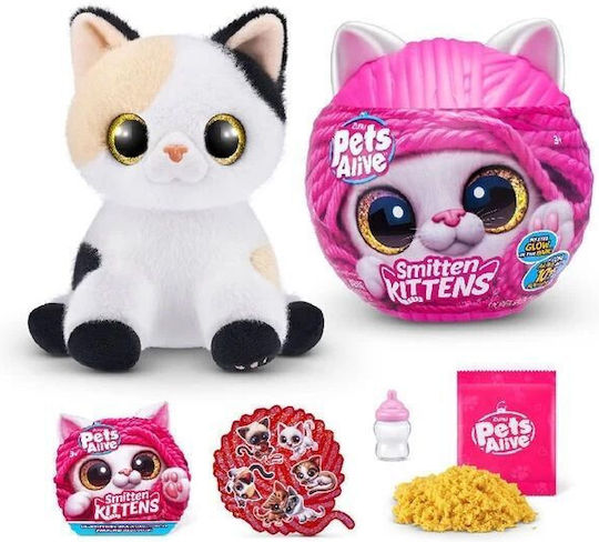 Zuru Pets Alive Smitten Kittens Изненада за 3+ Години 20 см Миниатюри за Игри