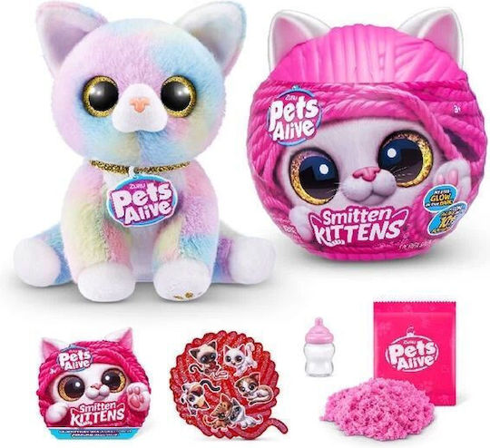 Zuru Pets Alive Smitten Kittens Изненада за 3+ Години 20 см Миниатюри за Игри