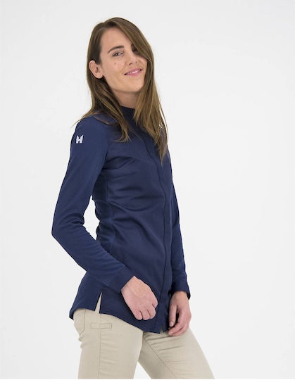 Le Nouveau Chef Coat Chef Female Blue with Long Sleeve Jolie