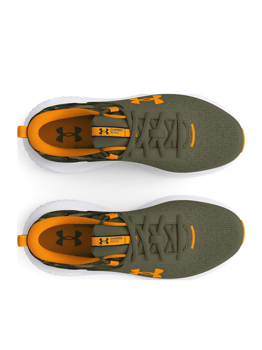 Αθλητικά Παιδικά Παπούτσια Running με Κορδόνια Χακί