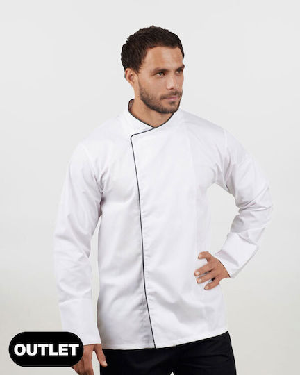 Ayo Σακάκι Σεφ Unisex Λευκό με Μακρύ Μανίκι Allan