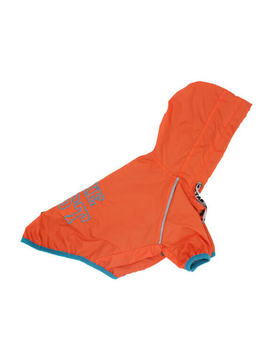 Glee Hundemantel Wasserdicht Orange mit Rückenlänge 24 cm.