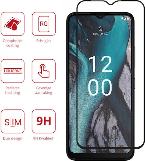 Rosso Tempered Glass Negru (Nokia C22)