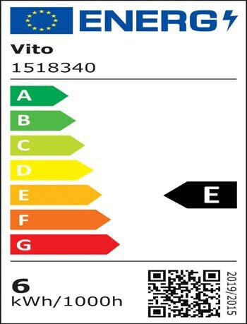 Vito Ledisone-2 LED крушка 6W 97mm за фасунга E14 и форма C35 Топло бяло 736лм Димируем