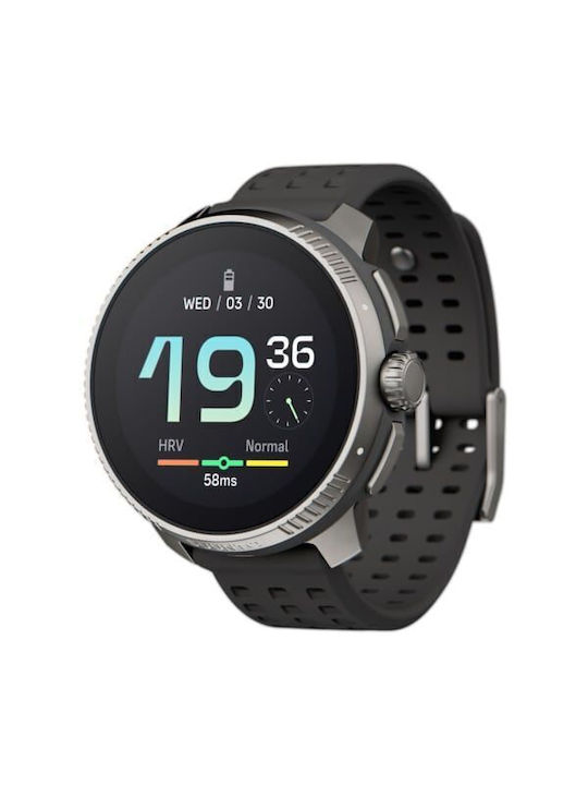 Suunto Race Titanium 49mm Αδιάβροχο Smartwatch με Παλμογράφο (Charcoal)