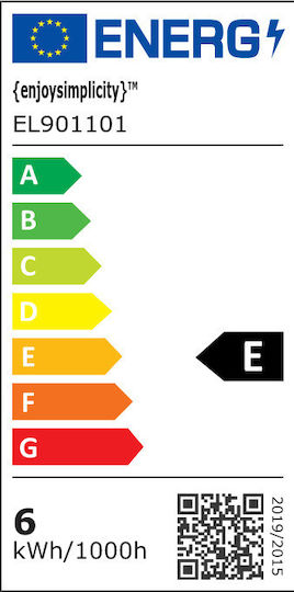 Elvhx Λάμπα LED 20W 70mm για Ντουί E27 και Σχήμα A60 Ψυχρό Λευκό 2452lm