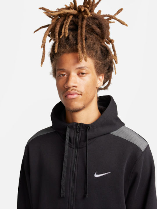 NSW SP FLC FZ Hoodie BB Sweatshirt with Hood Black
