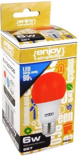 Elvhx LED Bulb 6W 115mm for Socket E27 and Shape A60 Yellow 540lm
