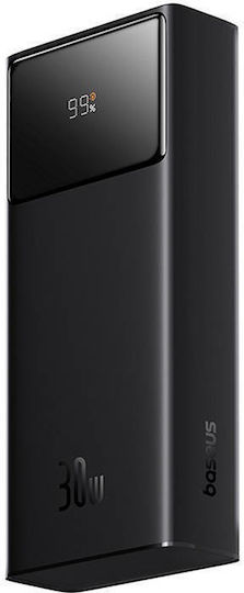 Baseus Star-Lord Power Bank 20000mAh 30W με 2 Θύρες USB-A και Θύρα USB-C Power Delivery Μαύρο