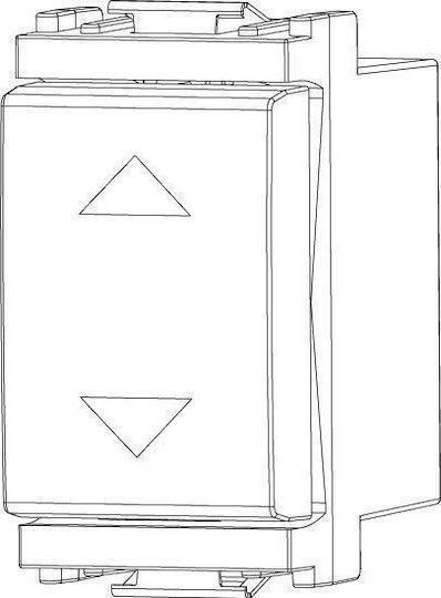 Vimar Recessed Wall Switch Commands Single Without Frame White