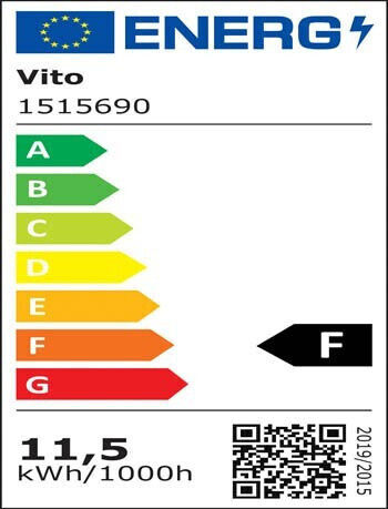 Vito LED Bulb 11.5W 108mm for Socket E27 and Shape A60 Natural White 1058lm