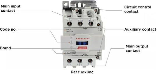 Maxge SGC1 MXG Ρελέ Ράγας Ισχύος Τριπολικό με Τάση 690V