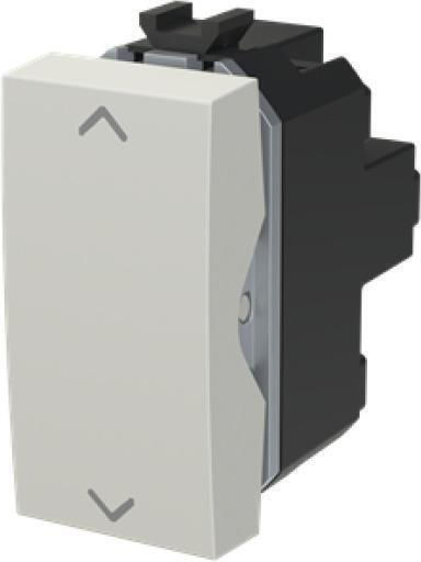 Abb Chiara Recessed Wall Switch Rolling Shutters One-Way without Frame White