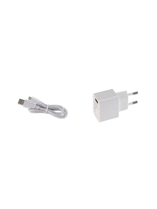 VK Lighting Outdoor Floor Lamp LED for Exterior Space 2.2W with Warm White Light IP54 White