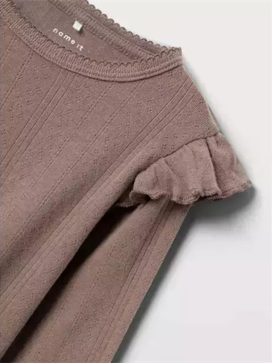 Name It Kids Blouse Long Sleeve Deep Taupe