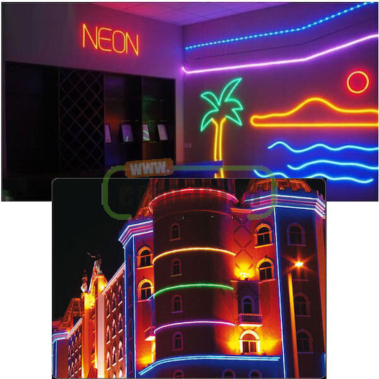Φωτοσωλήνας Δικάναλος 220V Μωβ IP44 Neon
