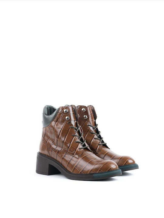 Wonders Women's Leather Boots Brown