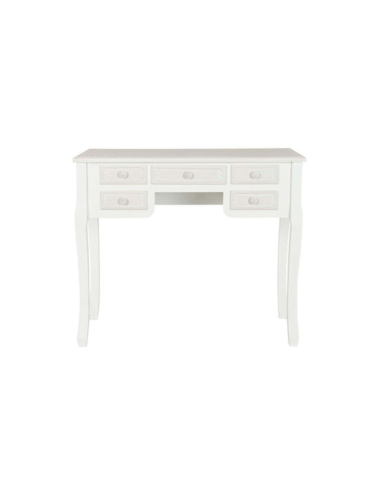 Desk Wooden White 90x40x78cm