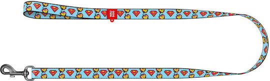 WauDog Dog Leash/Lead Strap Superman Large 25mm in Light Blue color 1.22m 31-191