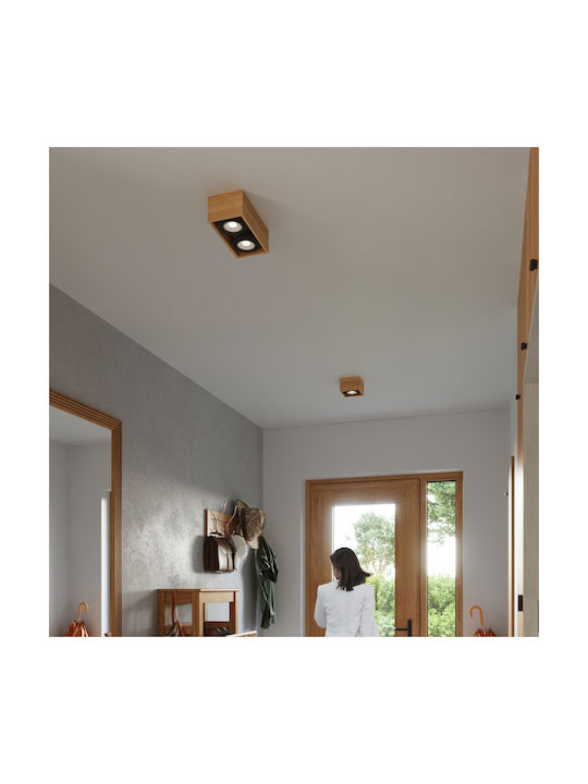 Sollux Quatro 2 Double Spot with Socket GU10 in Brown Color