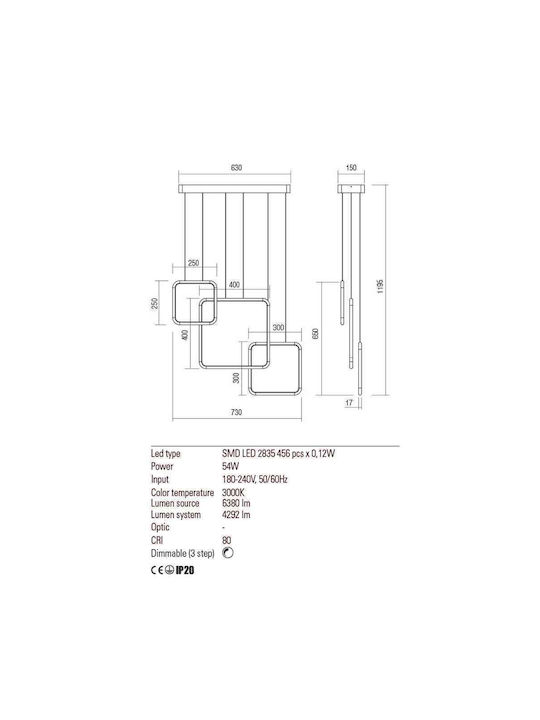 Redo Group Pendant Light LED White