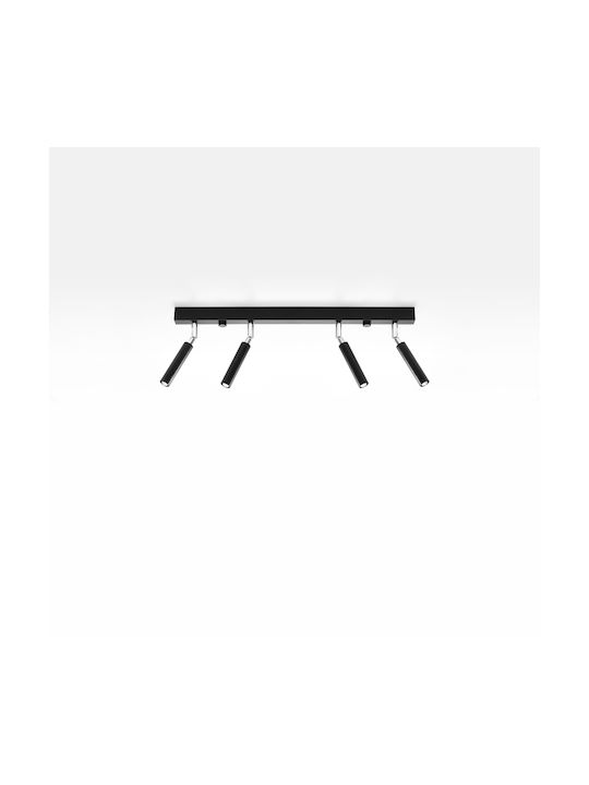 Sollux Eyetech 4 Spot with 4 Lights and with Socket G9 in Black Color