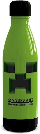 Stor Kids Water Bottle Minecraft Plastic with Screw-On Cap Non Spill 660ml
