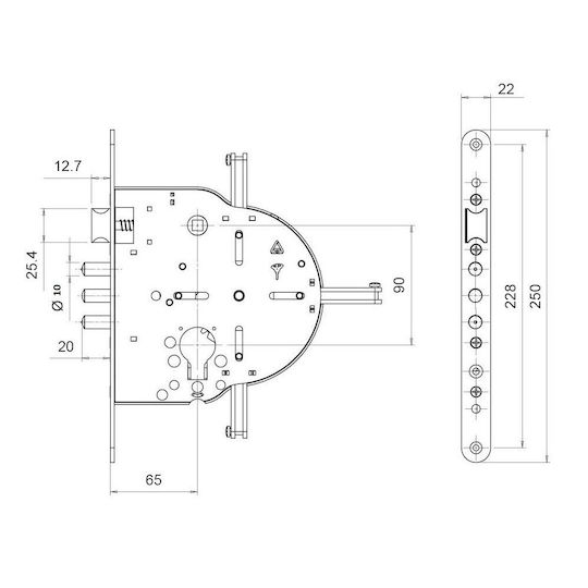 Mul-T-Lock Κλειδαριά Θωρακισμένης Πόρτας