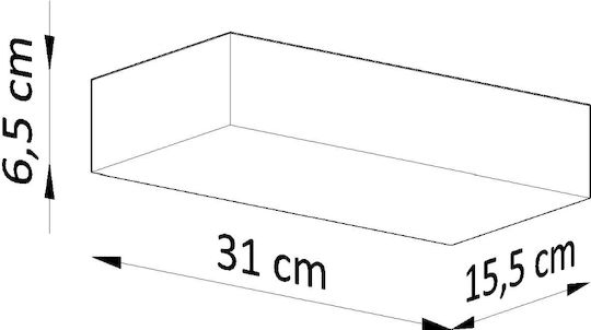 Sollux Taugan Осветително тяло За стена Бял 20x16см.