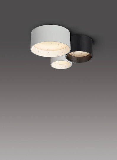 VK Lighting Deckenleuchte 11.5cm Schwarz mit Integrierter LED