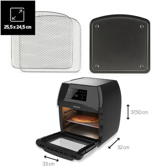 Taurus Digital Grill AF1700DX Air Fryer 12lt Μαύρο