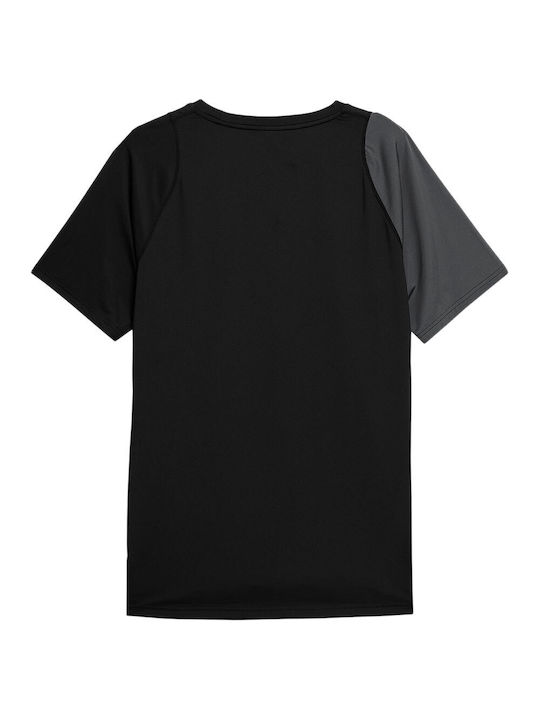 4F Herren Kurzarmshirt Schwarz