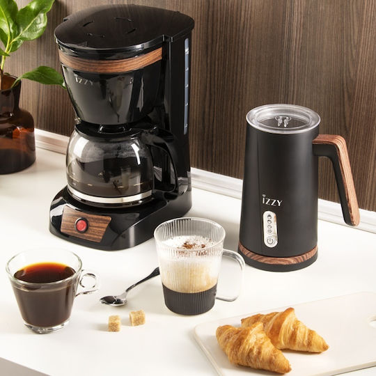 Izzy C108S Filter Coffee Machine 950W Wooden Black