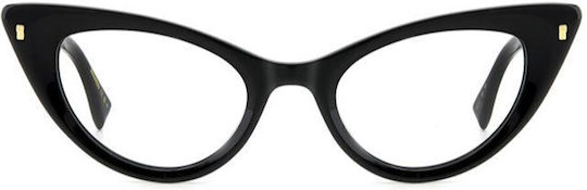 Dsquared2 Eyeglass Frame Butterfly Black D2 0116 807