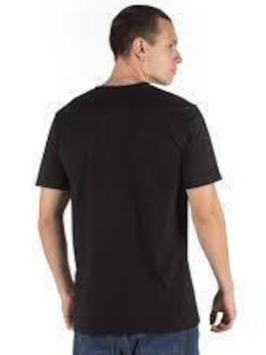 Quiksilver Circle T-shirt Bărbătesc cu Mânecă Scurtă Negru