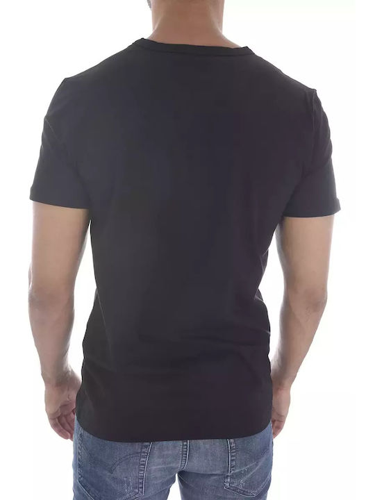 Goldenim Herren T-Shirt Kurzarm Schwarz