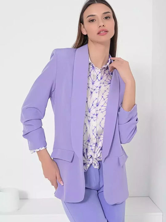 Fullah Sugah Short Women's Blazer Purple