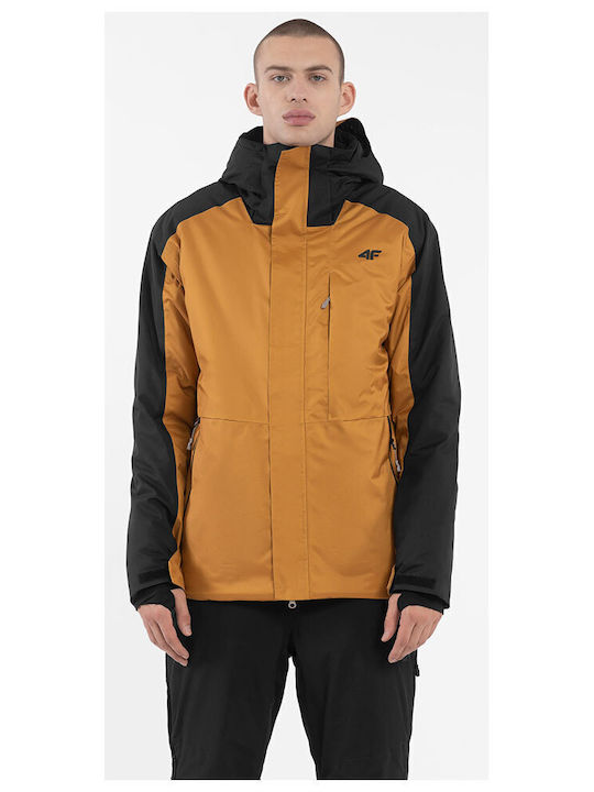 4F 4FAW23TTJAM347-82S Ανδρικό Μπουφάν για Σκι & Snowboard Καφέ 4F 4FAW23TTJAM347-82S Ανδρικό Μπουφάν για Σκι & Snowboard Καφέ