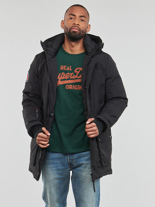Winter Jacke Parka Wasserdicht Schwarz